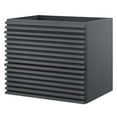 thumbnail image 1 of Vanity Cabinet (Sink not included), Grey Gray, Wood, Mid Century Hotel Bedroom Bathroom, Modern Contemporary HB33330, 1 of 8