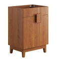thumbnail image 1 of Vanity Cabinet (Sink not included), Walnut, Melamine Wood , Hotel Bedroom Bathroom, Modern Contemporary HB36062, 1 of 9
