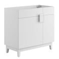 thumbnail image 1 of Vanity Cabinet (Sink not included), White, Melamine Wood , Hotel Bedroom Bathroom, Modern Contemporary HB36078, 1 of 9
