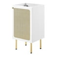 thumbnail image 1 of Vanity Cabinet (Sink not included), White, Wood, Hotel Bedroom Bathroom, Modern Contemporary HB36367, 1 of 10