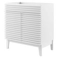 thumbnail image 1 of Vanity Cabinet (Sink not included), White, Wood, Mid Century Hotel Bedroom Bathroom, Modern Contemporary HB33503, 1 of 8