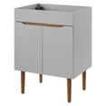 thumbnail image 1 of Vanity Cabinet, Sink not included, Wood, Grey Gray Brown Brown Walnut, Modern Contemporary Urban Design, Hotel Bedroom Bathroom Master Suite Guest, 1 of 9
