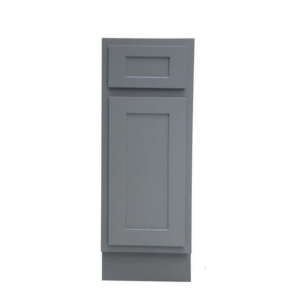 Vanity Cabinet with Knockdown, Gray - 15 x 21 x 32.5 in.