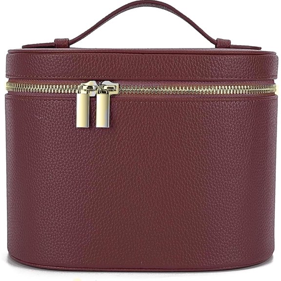 Vanity Case Makeup Bag with Removable Organizer Divider, Travel Toiletry Organizer for Women