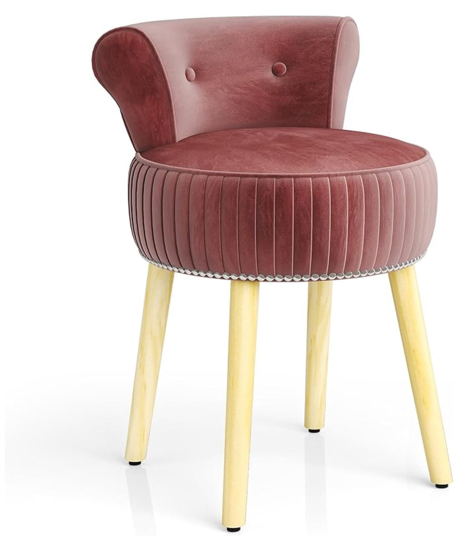modern dresser chair Luxury Modern Accent Chair, Leisure Velvet Armchair with Thick Woven Backrest and Gold Metal Frame, Upholstered Lazy Person Household Dresser Stool, Manicure Table Back Chair, Dining Chair, Black