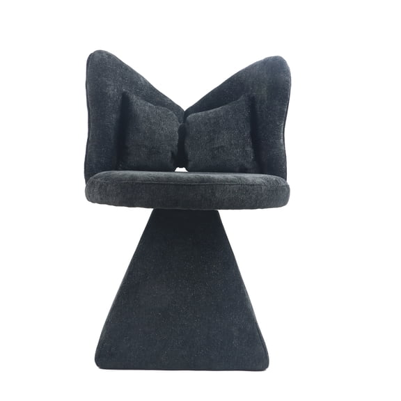 Vanity Chair with Butterfly Back,Swivel Accent Chair Dining Chairs,Makeup Stool for Bedroom Dressing Table,Suitable for Living Room,Dining Room,Study,Recreational Areas Black