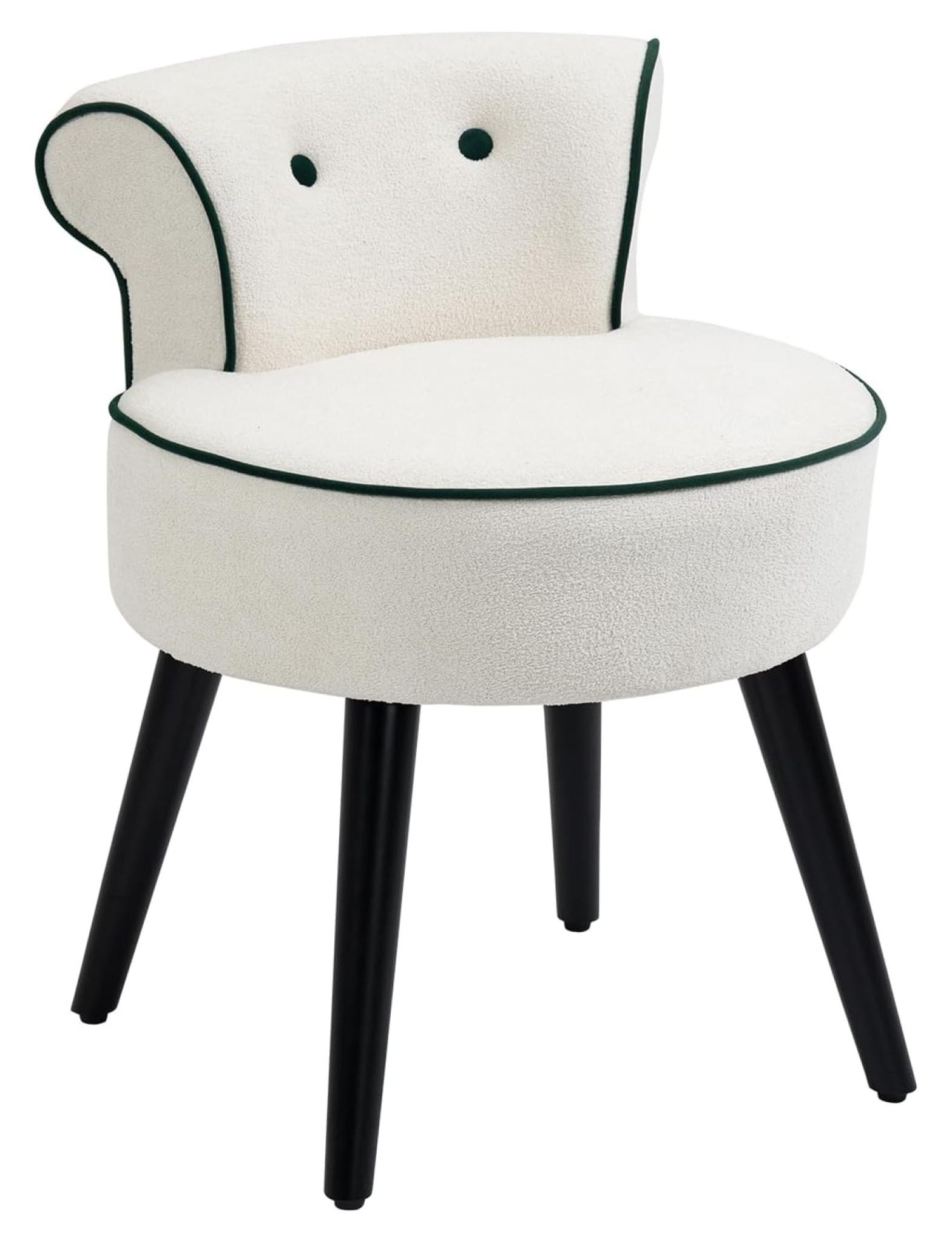 Vanity ChairsArmless Side, Slipper Chair with Comfortable Upholstery