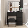 thumbnail image 1 of Vanity Desk, Makeup Vanity Desk , Makeup Table, Light Mirror and Power Outlet, 1 of 7