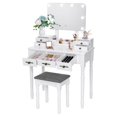 Vanity Desk with Mirror and Lights, Makeup Vanity with Lights, Vanity