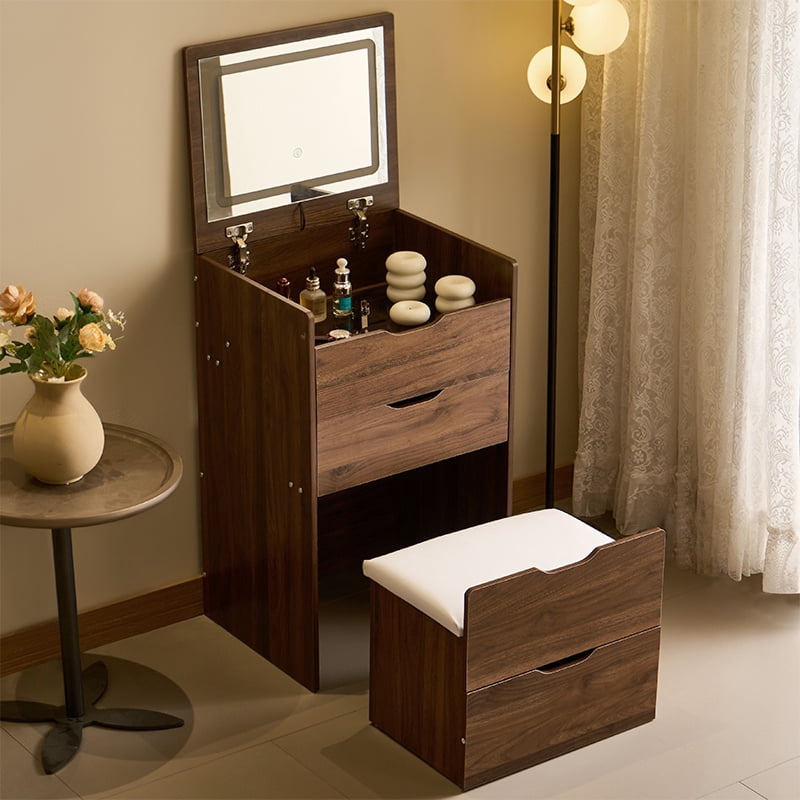 pink plaid dress Alchemy Vanity Dressing Table & Stool Set – FINN AVENUE main image 1