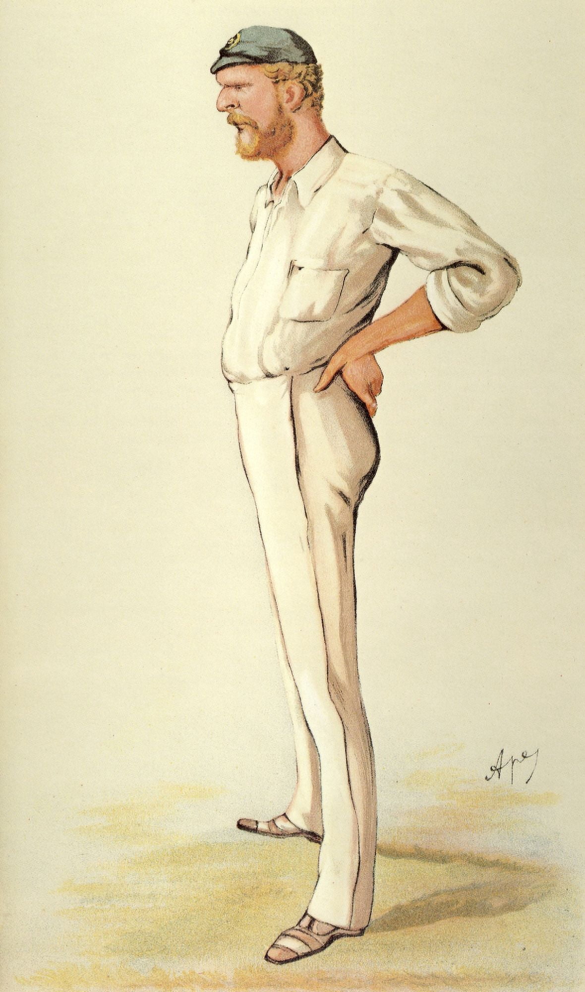 Vanity Fair 1884 Mr George John Bonnor (cricketer) Canvas Art - Carlo Pellegrini (24 x 36)