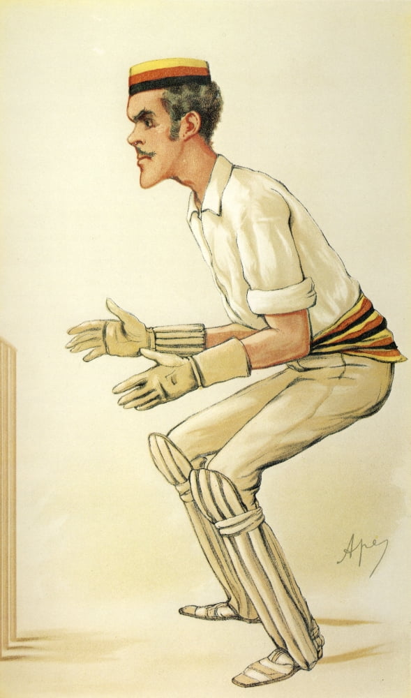 Vanity Fair 1884 The Hon Alfred Lyttelton (cricketer) Canvas Art - Carlo Pellegrini (18 x 24)