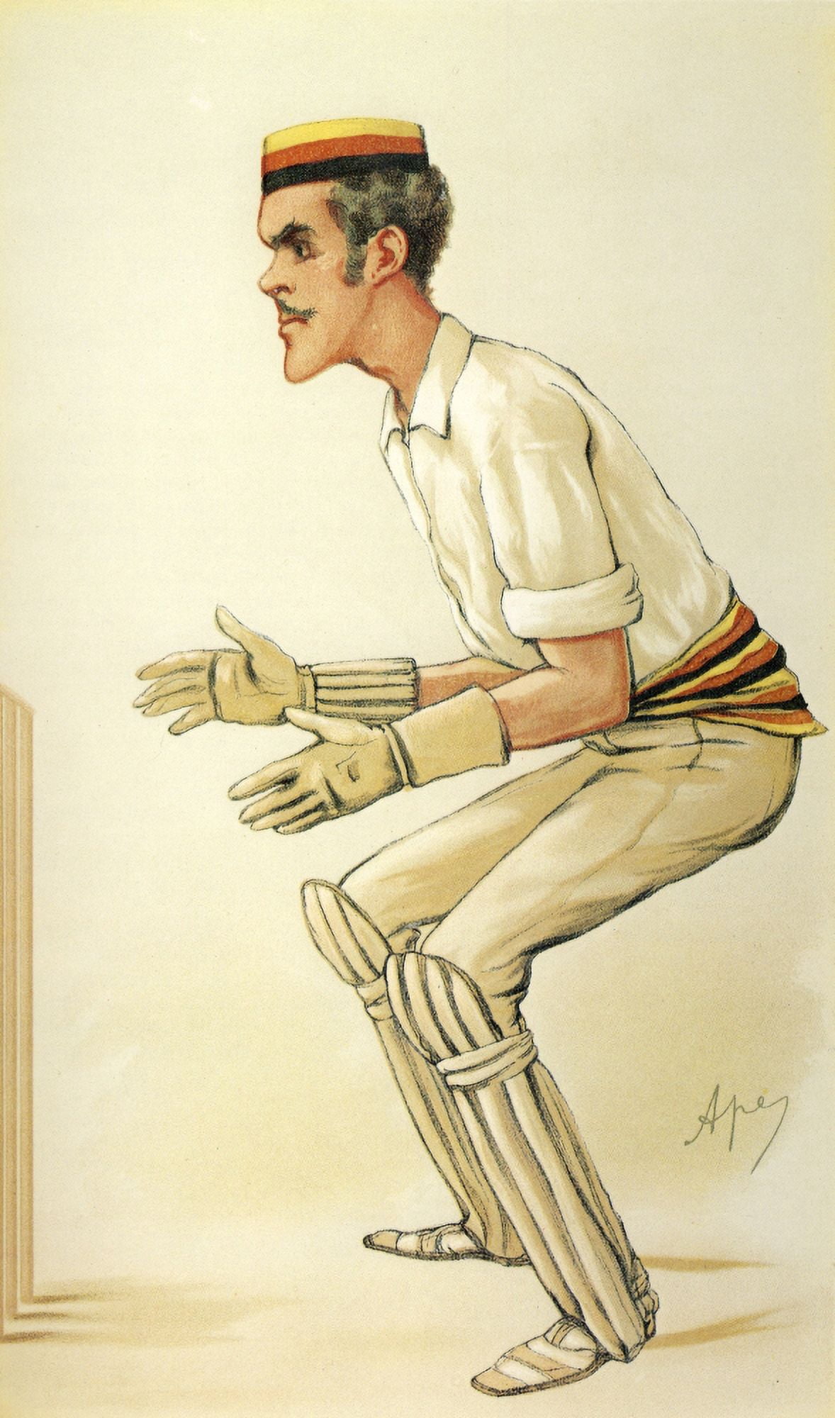 Vanity Fair 1884 The Hon Alfred Lyttelton (cricketer) Canvas Art - Carlo Pellegrini (24 x 36)