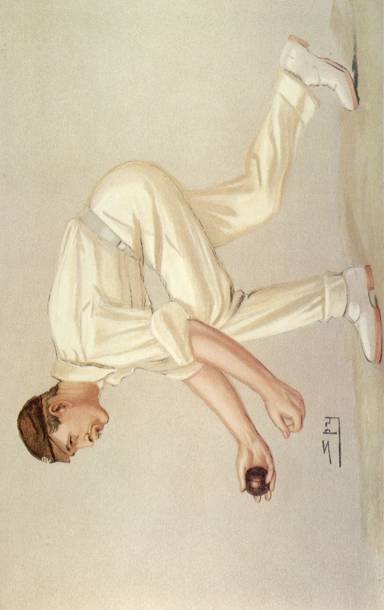 Vanity Fair 1902 Mr Digby Loder Armroid Jephson (cricketer) Canvas Art - Leslie M Ward (24 x 36)