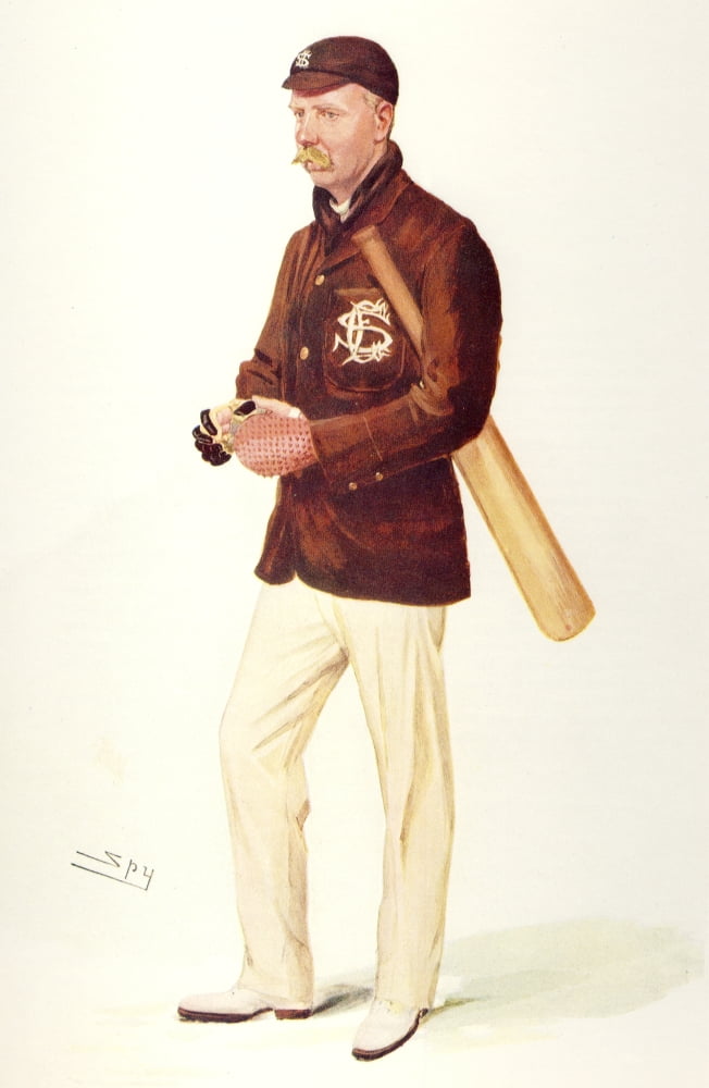 Vanity Fair 1906 Thomas Hayward (cricketer) Canvas Art - Leslie M Ward (18 x 24)