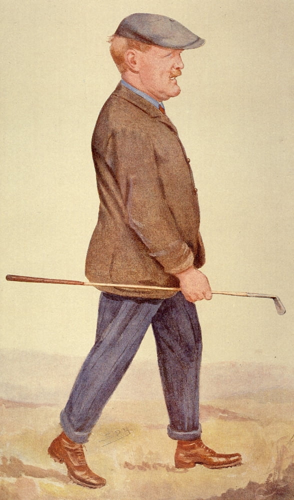 Vanity Fair April 1906 John Henry Taylor (golfer) Canvas Art - Leslie M Ward (18 x 24)