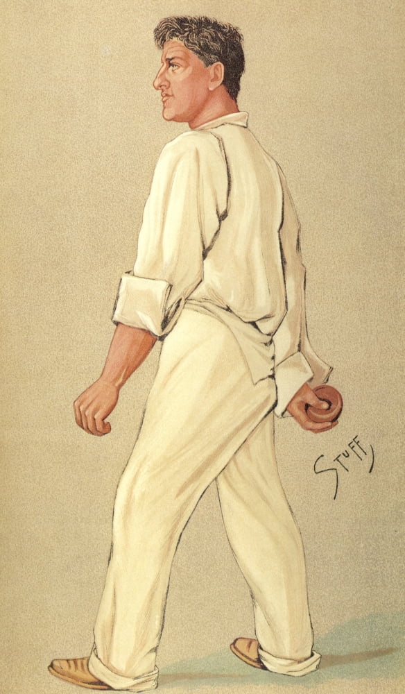 Vanity Fair August 1892 Mr Samuel Moses James Woods (cricketer) Canvas Art - Henry C Seppings Wright (24 x 36)
