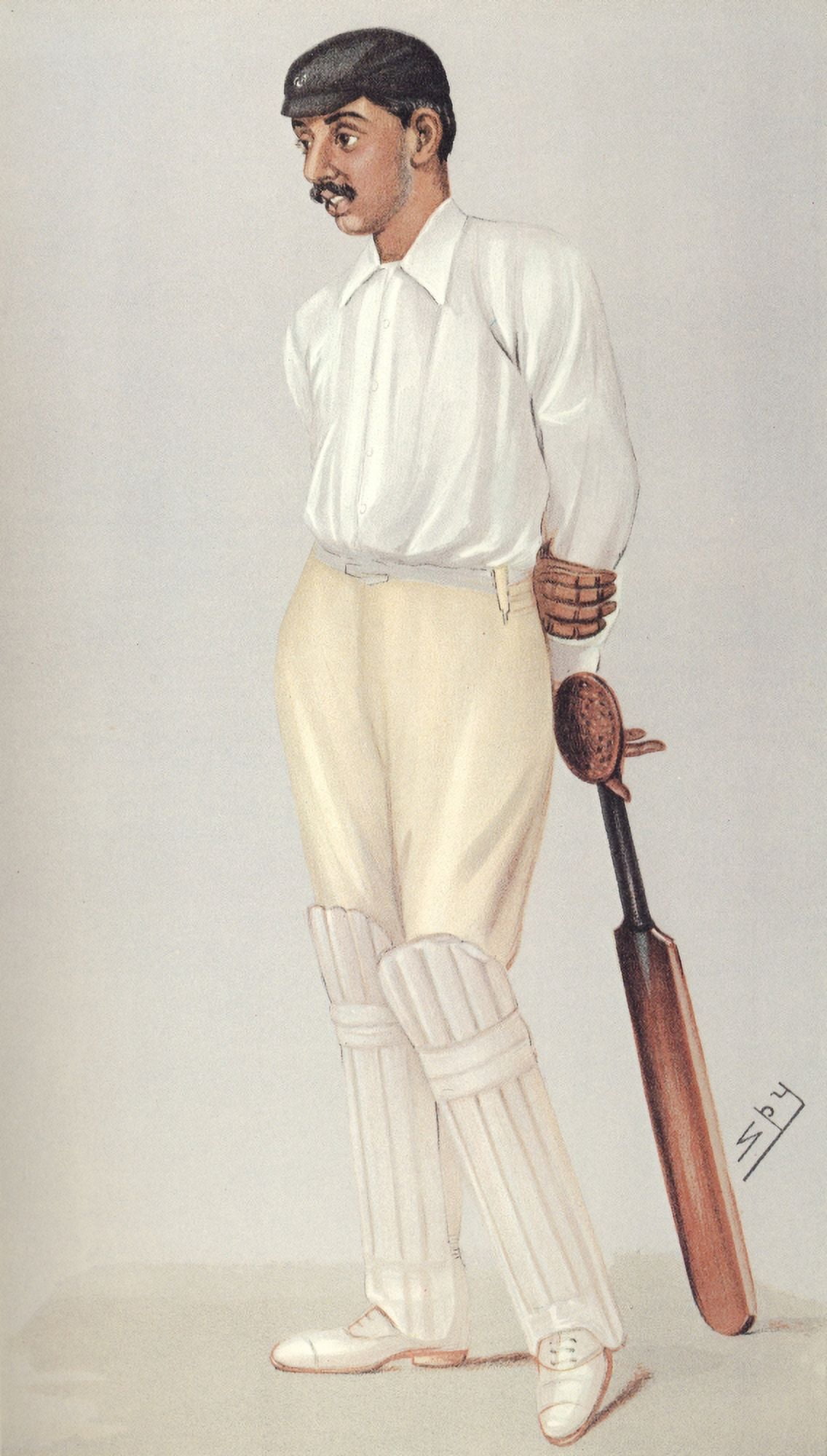 Vanity Fair August 1897 Kumar Shri Ranjitsinhji (cricketer) Canvas Art - Leslie M Ward (24 x 36)