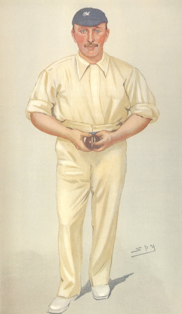 Vanity Fair August 1903 George Hirst (cricketer) Canvas Art - Leslie M Ward (24 x 36)