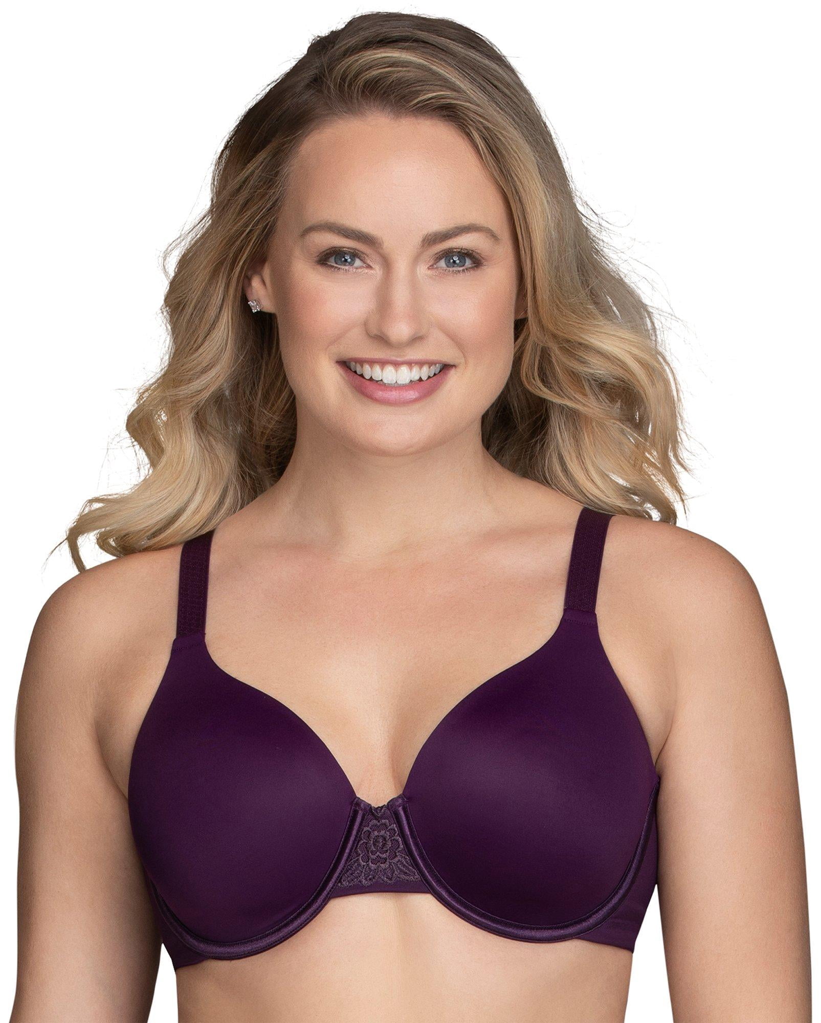 Vanity Fair Back Smoother Underwire Bra 76380 42 C Sangria - Walmart.com