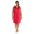 thumbnail image 1 of Vanity Fair Coloratura Women`s Plus-Size Short Nightgown, 3X, Cherries Jubilee, 1 of 2
