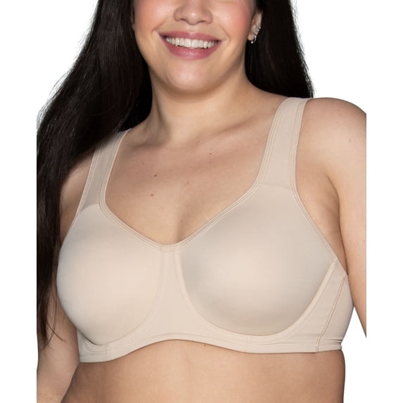 Vanity Fair DAMASK NEUTRAL 2-Ply High Impact Wired Sport Bra, US 44D NWOT