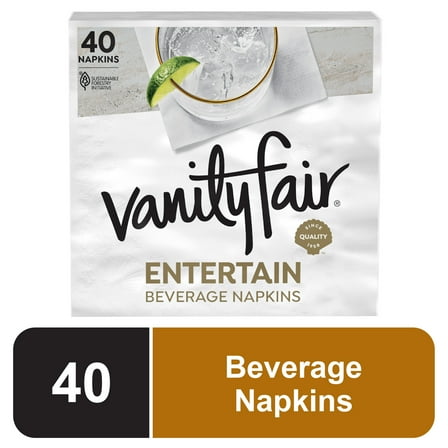 Vanity Fair® NAPKINS,BVRG,2PLY,40X12PK 35134