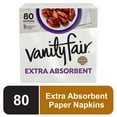thumbnail image 1 of Vanity Fair Extra Absorbent Disposable White Napkins (80 Count), 1 of 16