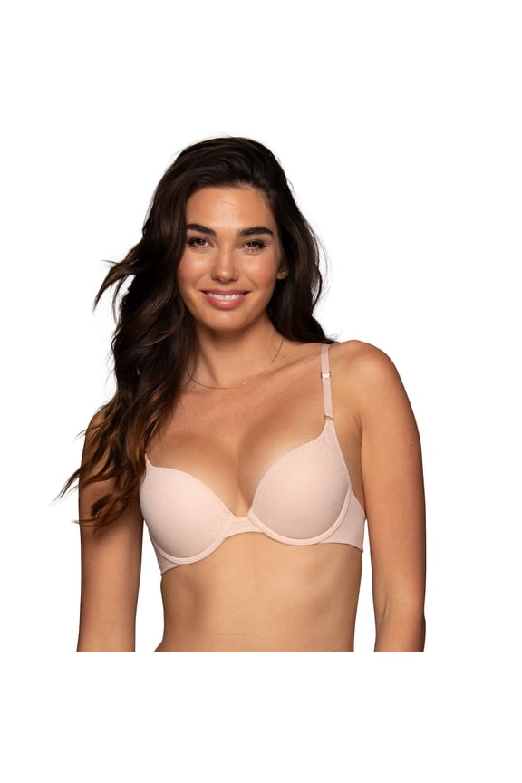 Lingerie® Extreme Ego Boost Push-Up Bra 2131101 by Lily of France Color: Bare Pink Pattern Size: 38 C