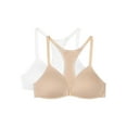 thumbnail image 1 of Vanity Fair Girls Bras, 2-Pack No Show Front Close Racerback, Sizes 32A-38A, 1 of 2