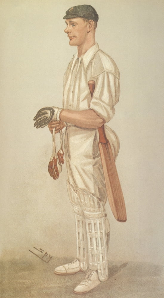 Vanity Fair July 1901 Mr Gilbert Laird Jessop (cricketer) Canvas Art - Leslie M Ward (24 x 36)