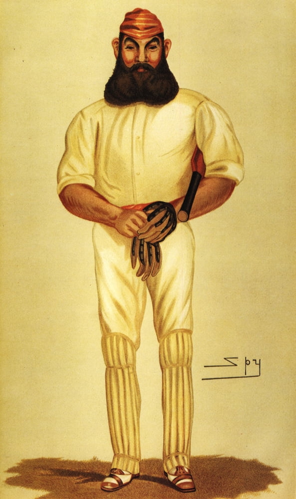 Vanity Fair June 1877 Mr William Gilbert Grace (cricketer) Canvas Art - Leslie M Ward (24 x 36)