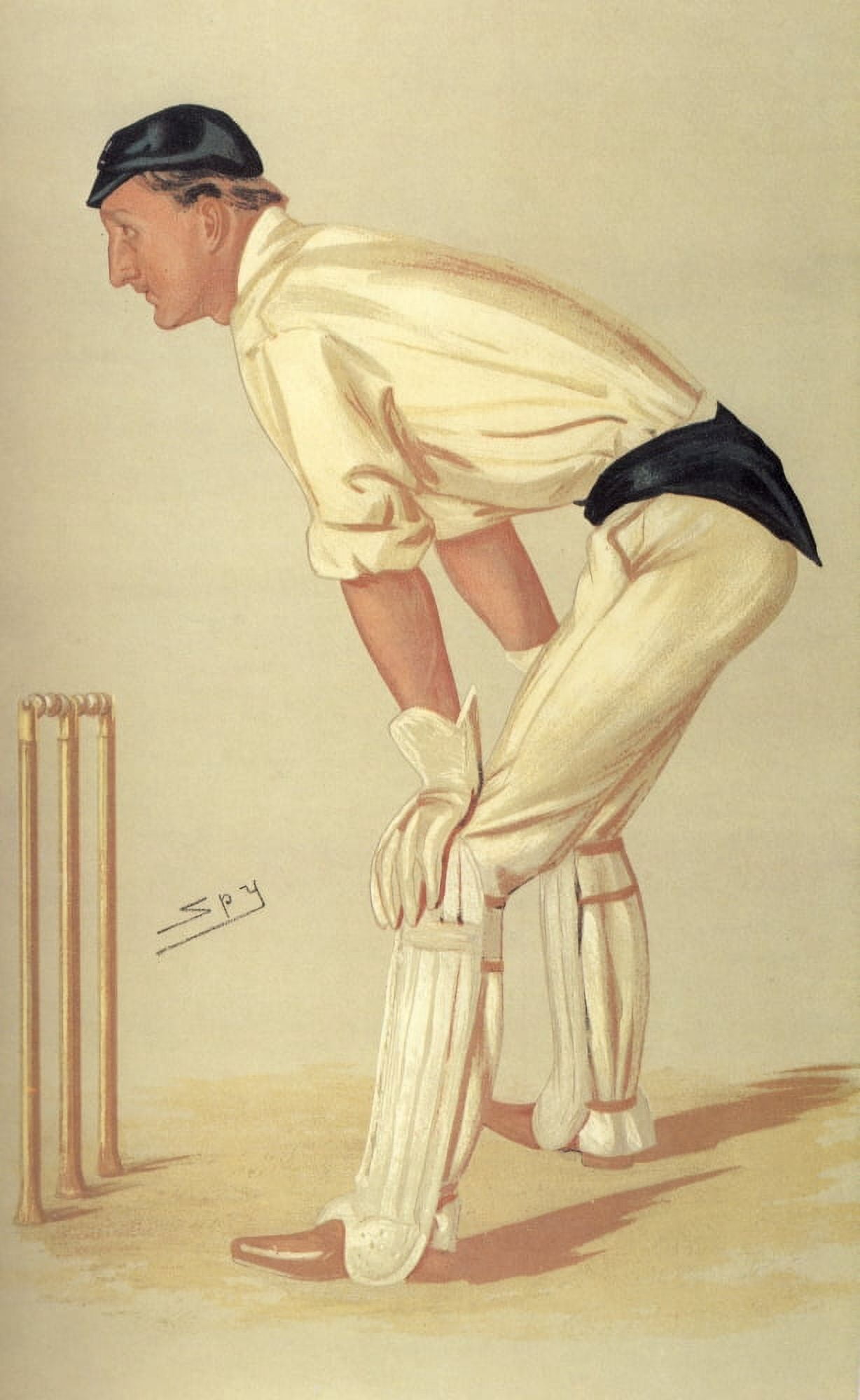 Vanity Fair June 1889 Mr Hylton Philipson (cricketer) Canvas Art - Leslie M Ward (18 x 24)