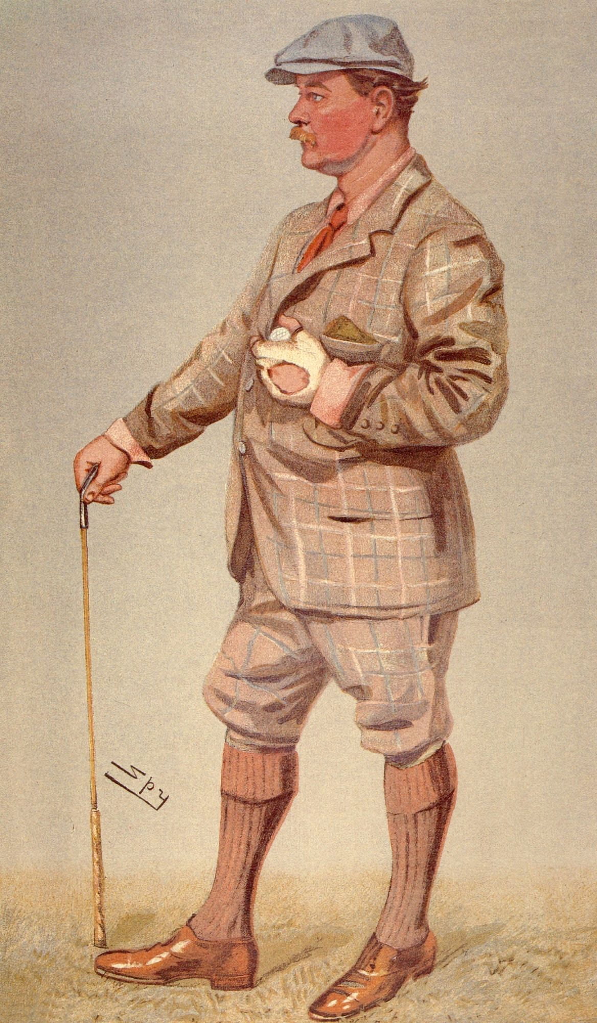 Vanity Fair June 1903 Mr Samuel Mure Fergusson (golfer) Canvas Art - Leslie M Ward (18 x 24)