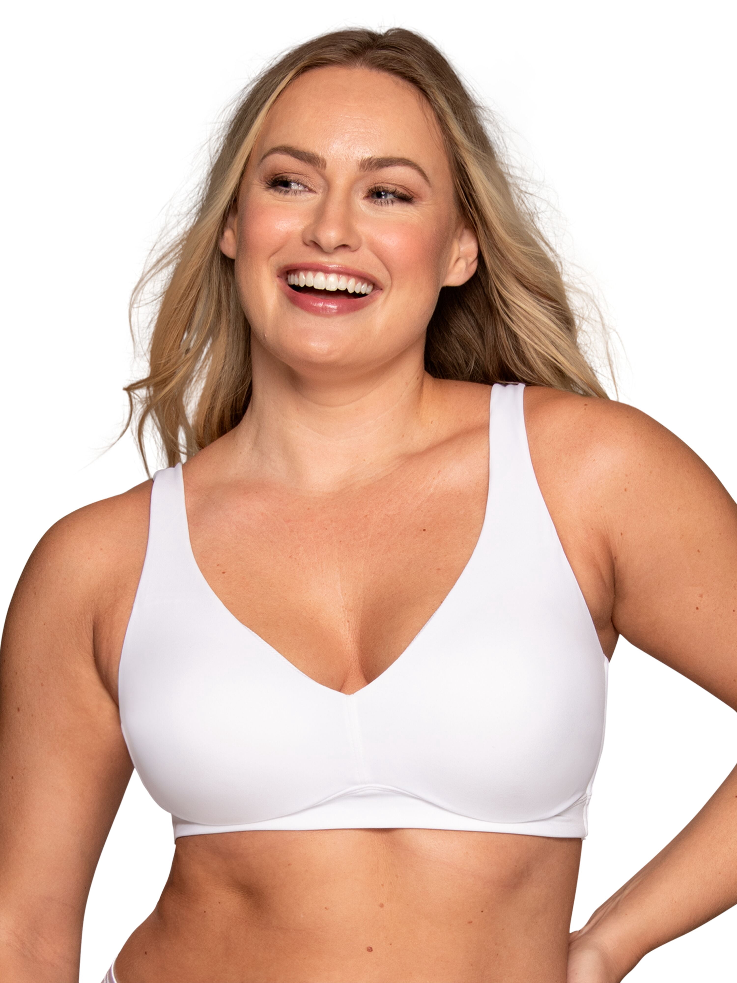 Vanity Fair Lingerie Women's Beauty Back Wireless Bra with Lift, Smoothing, Simple Sizing S-3XL, Style 72164