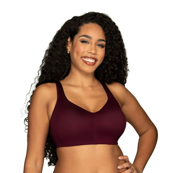 Vanity Fair Lingerie® Beyond Comfort Simple Sizing Wireless Bra 72204 Color: Sophisticated Plum Size: LARGE
