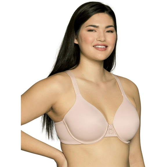 Vanity Fair Lingerie Women's Full Figure Beauty Back Smoothing Bra, 4 Way Stretch Fabric, Lightly Lined Cups, Style 76380
