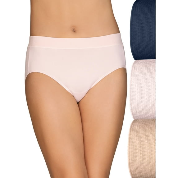 Vanity Fair Lingerie Women's Beyond Comfort Hipster Underwear, 3-Pack
