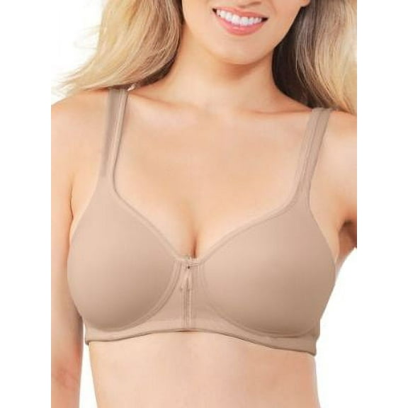 Vanity Fair Lingerie Women's Body Caress Wireless Bra, Convertible Straps, Full Coverage, Style 72335