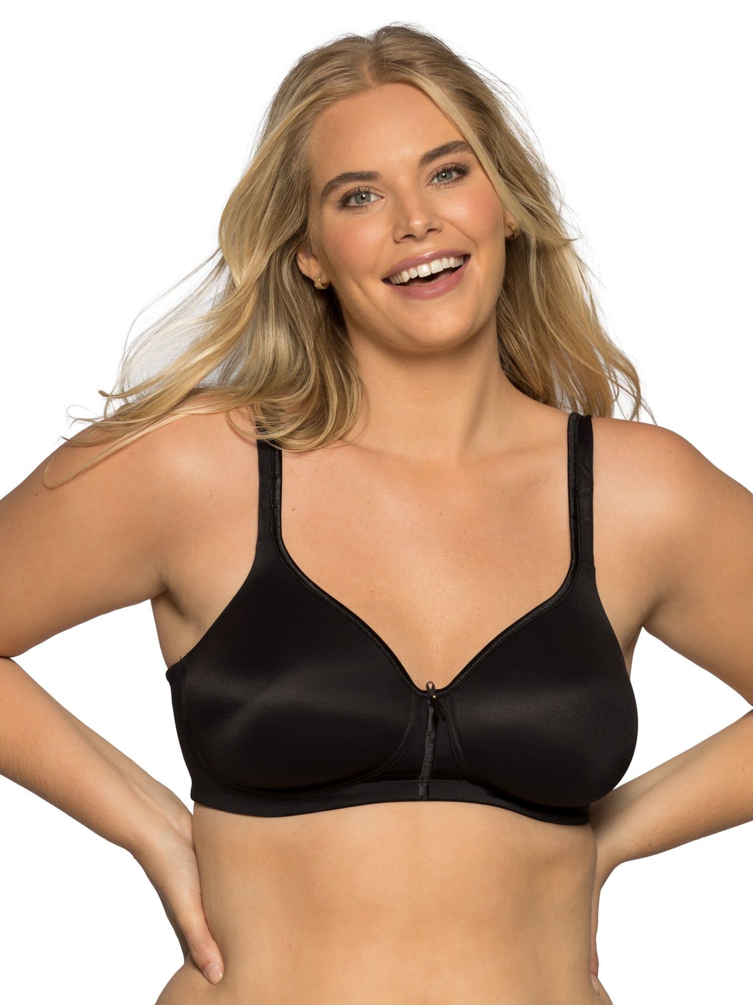 Vanity Fair Lingerie Women's Body Caress 2-Way Convertible Straps Full Coverage Wireless Bra, Style 75335