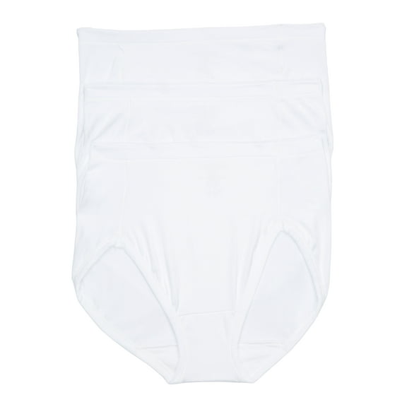 Women's Vanity Fair Lingerie® Body Caress 3-Pack Hi-Cut Panties 13437 Color: White Asst Size: 8