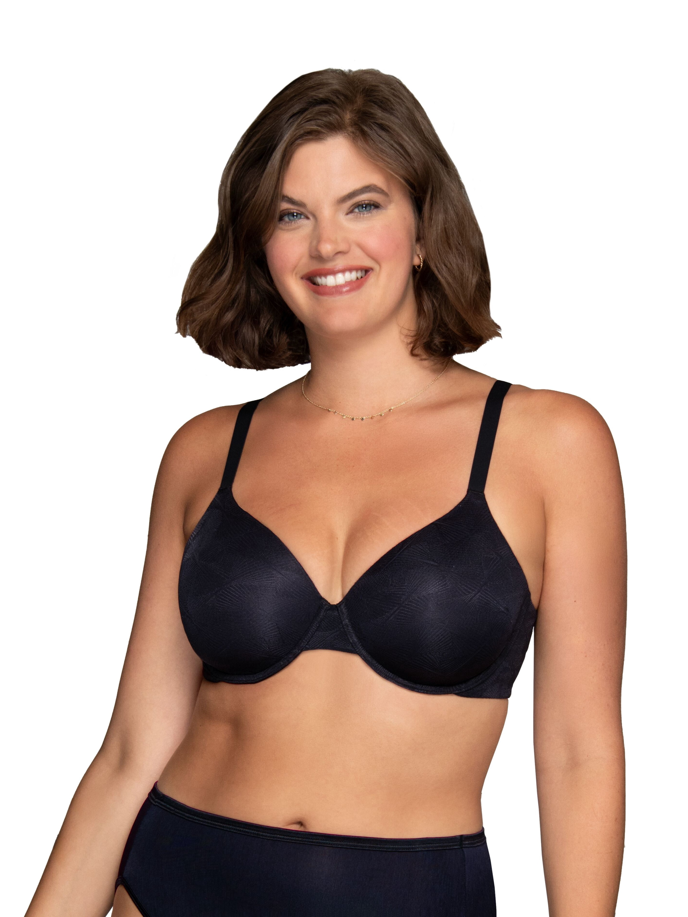 Vanity Fair Lingerie Women's Breathable Luxe Underwire Bra, Side Support, Lightweight Comfort, Style 75223