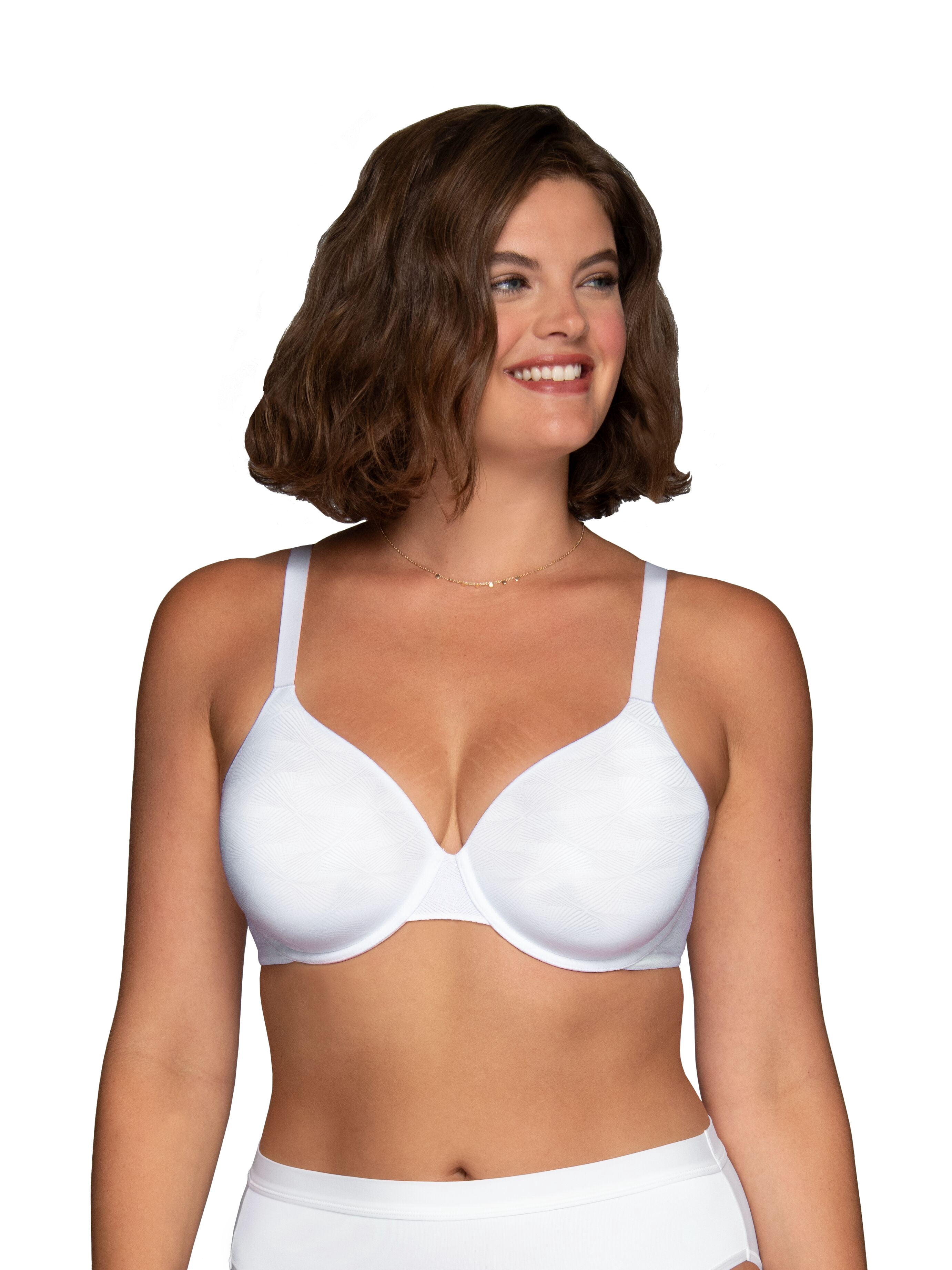 Vanity Fair Lingerie Women's Breathable Luxe Underwire Bra, Side Support, Lightweight Comfort, Style 75223