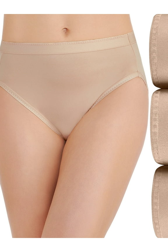 Women's Comfort Where It Counts Hi-Cut Underwear, 3-Pack