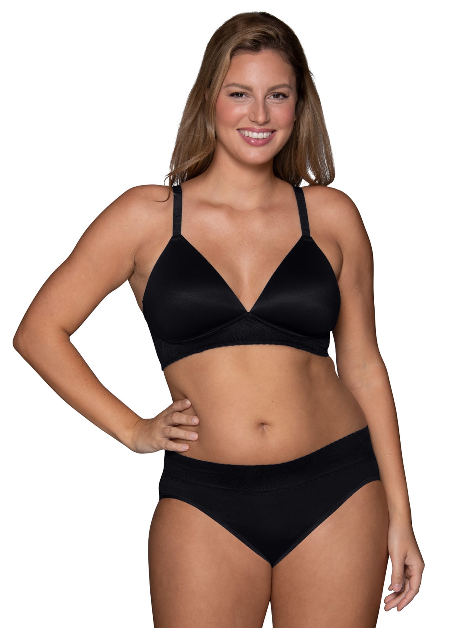 Vanity Fair Lingerie Women's Effortless Wireless Bra, Buttery Soft and Lightweight, Style 77164