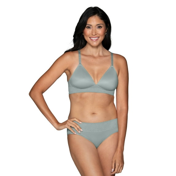 Vanity Fair Lingerie Women's Effortless Wireless Bra, Buttery Soft and Lightweight, Style 77164