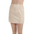 thumbnail image 1 of Vanity Fair Women's Half Slip with Side Slit, Smooth Anti-Static Nylon Slip for Dresses and Skirts, Multiple Lengths, Sizes S-3XL, 1 of 6