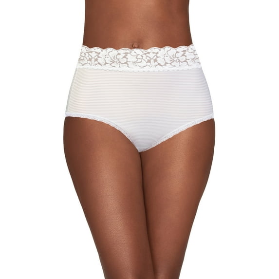 Vanity Fair Lingerie Women's Flattering Lace Brief Underwear