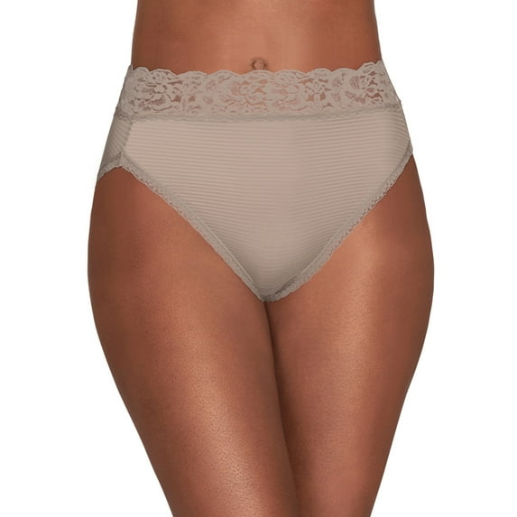 Vanity Fair Lingerie Women's Underwear, Flattering Lace Hi-Cut Brief Panty