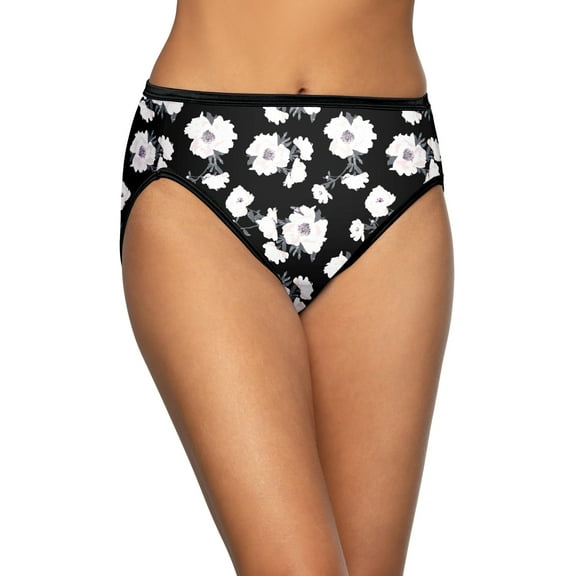 Women's Vanity Fair Lingerie® Illumination Hi-Cut Brief Panty 13108 Color: Nightfall Print Size: 8